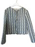 Caroline Constas Floral White Blue Jacket Size M - photo 2