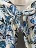 Caroline Constas Floral White Blue Jacket Size M - photo 8