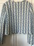 Caroline Constas Floral White Blue Jacket Size M - photo 6