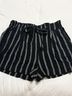 Ambiance Apparel Stripes Black White Shorts Size S - photo 5