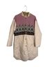 Anthropologie Fair Isle Pink White Coat Size S - photo 1