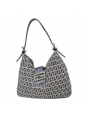 Fendi Fendi Zucchino Shoulder Bag, Nylon Canvas, Navy, Women's (view 1)