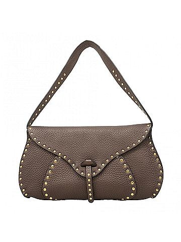 Céline Celine Shoulder Bag, Leather, Brown, Women's (view 1)