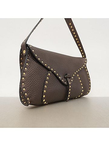 Céline Celine Shoulder Bag, Leather, Brown, Women's (view 2)