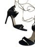 Stuart Weitzman 100% Suede Black Gold Sandals Size 7 1/2 - photo 5