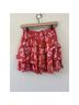 LoveShackFancy 59% Viscose 41% Rayon 100% Polyester Floral Red Pink Casual Skirt Size XS - photo 7