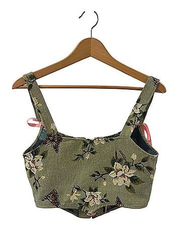 Cider Coquette Lace-Up Corset Tank Top (view 2)