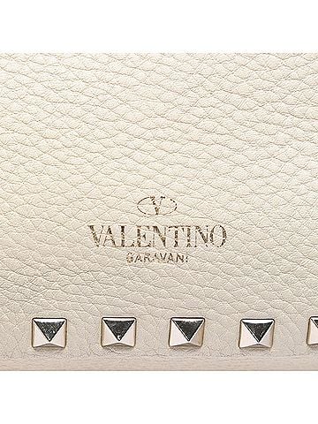 Valentino Mini Pebbled Calfskin Rockstud Trapeze Satchel (view 2)