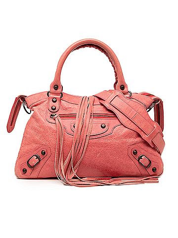 Balenciaga Lambskin Motocross Classic Town Satchel (view 1)