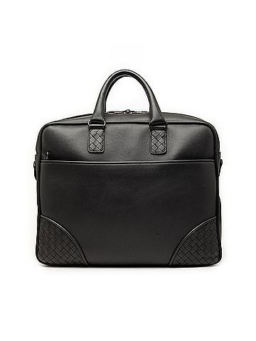 Bottega Veneta Intrecciato Trimmed Leather Briefcase (view 1)