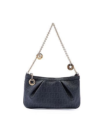Fendi Zucchino Spalmati Chain Pochette (view 1)