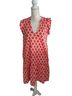 Boden Print Orange White Casual Dress Size 4 - photo 1