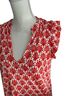 Boden Print Orange White Casual Dress Size 4 - photo 5