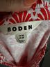 Boden Print Orange White Casual Dress Size 4 - photo 3