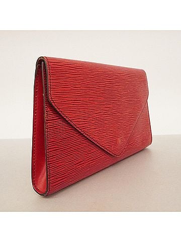 Louis Vuitton Louis Vuitton Epi Art Deco Clutch Bag M52637 Castilian Red (Women's) (view 2)
