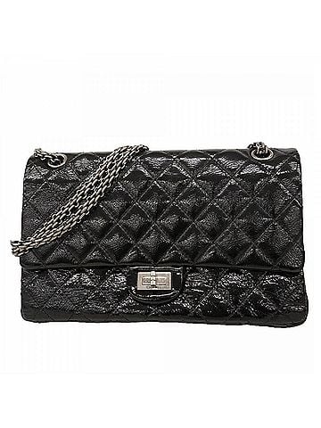 Chanel Chanel Shoulder Bag 2.55 Double Flap Chain Patent Leather Black Women's (view 1)