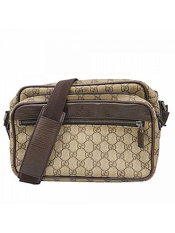 Gucci Gucci GG Supreme Shoulder Bag 114531 Beige Brown Women's (view 1)