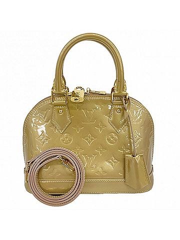 Louis Vuitton Louis Vuitton Alma BB Vernis Handbag M91752 Beige Poudre 2-way bag for women (view 1)