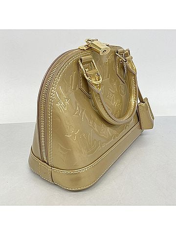 Louis Vuitton Louis Vuitton Alma BB Vernis Handbag M91752 Beige Poudre 2-way bag for women (view 2)