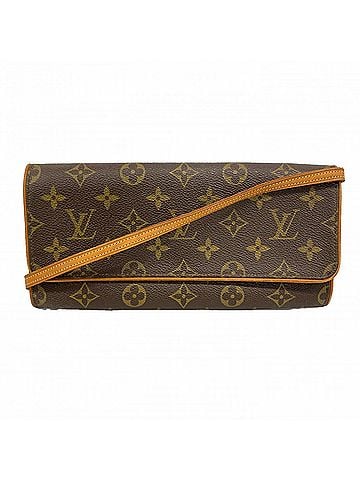 Louis Vuitton Louis Vuitton Monogram Pochette Twin GM Shoulder Bag M51852 Brown Women's (view 1)