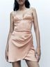 Zara 100% Polyester Solid Multi Color Cocktail Dress Size S - photo 4