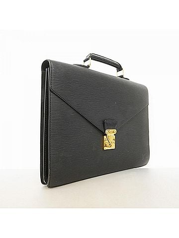 Louis Vuitton Louis Vuitton Epi Serviette Ambassador Bag M54412 Noir Men's (view 2)
