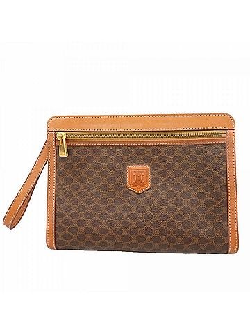 Céline Celine Macadam Clutch Bag, Brown, Men's (view 1)