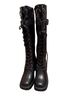 Luxe by Justfab 100% Synthetic Black Boots Size EU 36 1/2 - photo 2