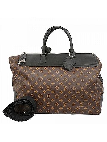 Louis Vuitton Louis Vuitton Bag - Boston Monogram Macassar Neo Greenwich M56716 Brown Black Men's (view 1)