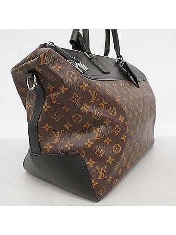 Louis Vuitton Louis Vuitton Bag - Boston Monogram Macassar Neo Greenwich M56716 Brown Black Men's (view 2)
