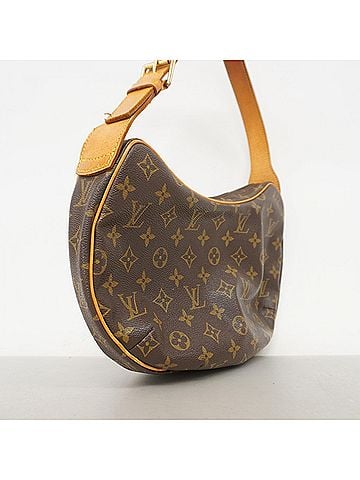 Louis Vuitton Louis Vuitton Monogram Croissant MM Shoulder Bag M51512 Brown Women's (view 2)