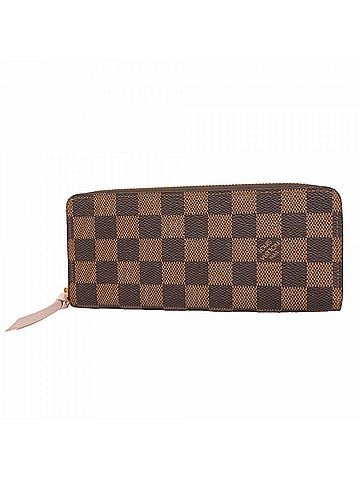 Louis Vuitton Louis Vuitton Damier Portefeuille Clemence Long Wallet N41626 Ebene Rose Ballerine Women's (view 1)