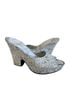 Sheridan Mia White Silver Multi Color Wedges Size 9 - photo 1