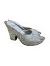 Sheridan Mia White Silver Multi Color Wedges Size 9 - photo 4