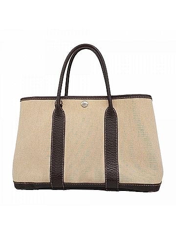 Hermès Hermes Garden PM Tote Bag, Toile H Brown, ?H stamp, Women's. (view 1)