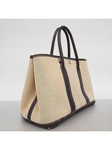 Hermès Hermes Garden PM Tote Bag, Toile H Brown, ?H stamp, Women's. (view 2)
