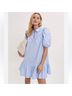 Maje Hearts Blue Casual Dress Size XS - photo 3