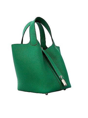 Hermès Hermes Picotin Lock PM Handbag, Taurillon Clemence Leather, Mint Finish, G Stamp, Women's, P3052679 (view 2)