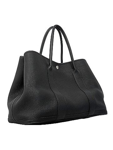 Hermès Hermes Garden PM Tote Bag, Negonda Black, D Stamp, Women's, OP007596 (view 2)