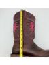 Ariat 100% Leather Solid Brown Pink Boots Size 7 - photo 10