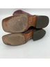 Ariat 100% Leather Solid Brown Pink Boots Size 7 - photo 5