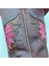 Ariat 100% Leather Solid Brown Pink Boots Size 7 - photo 4