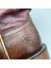 Ariat 100% Leather Solid Brown Pink Boots Size 7 - photo 11