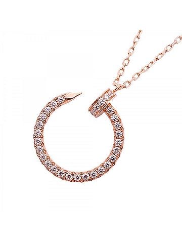 Cartier Cartier Juste un Clou Necklace, 18K Pink Gold, Diamond, Women's (view 1)