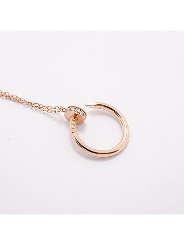 Cartier Cartier Juste un Clou Necklace, 18K Pink Gold, Diamond, Women's (view 2)