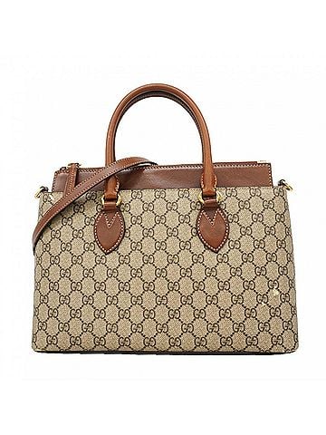 Gucci Gucci GG Supreme handbag, model 409534, brown, 2-way bag for women. (view 1)