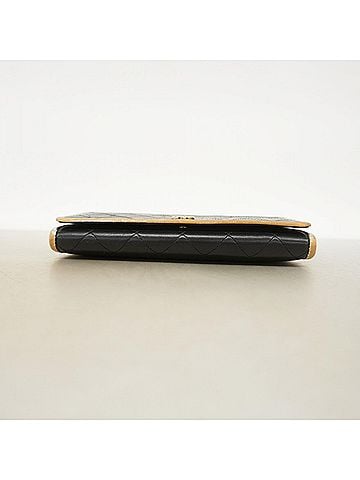 Chanel Chanel Matelassé Lambskin Long Wallet, Black, Women's (view 2)