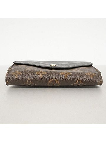 Louis Vuitton Louis Vuitton Monogram Portefeuille Pallas Compact Wallet, Brown Noir, Women's (view 2)