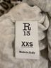 R13 100% Cotton Animal Print Multi Color Button-Down Shirt Size XXS - photo 8