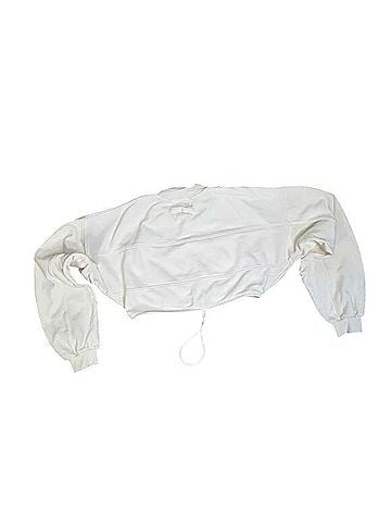 Joah Brown Drawcord Crop Sweatshirt Sweatshirt (view 2)